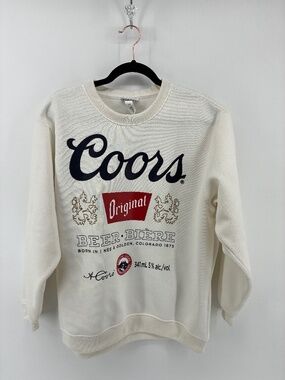 Coors Original White Crew Neck Sweater